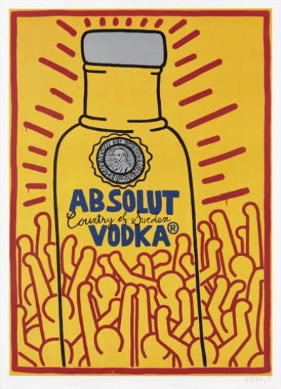Keith Haring | Absolut Vodka (1986) | MutualArt