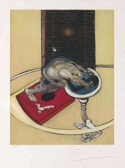 Figure at a Washbasin by Francis Bacon, 1977-1978