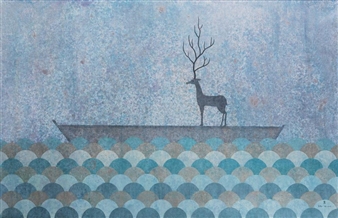 ALL MY WORDS HAVE TURNED INTO BLUE WAVES - Mu Lintong