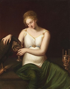 Hebe tränkt den Adler des Jupiter - Giuseppe Rambelli