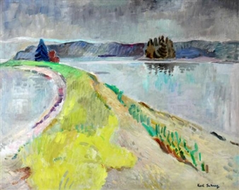 Mountain Landscape - Karl Schrag