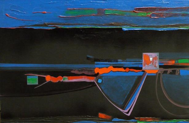 Artwork by Jean-Guy Mongeau, Allegro # 5, Made of acrylic on canvas