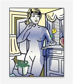 Nude with Yellow Flower - Roy Lichtenstein