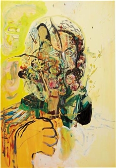 Euripides after de Chirico Obscured by Flowers No. II - Elliott Hundley