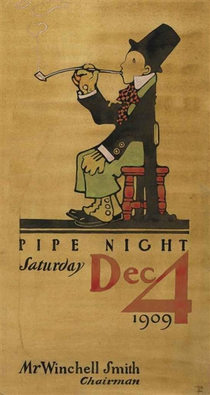 Maxfield Parrish | Pipe Night (1909) | MutualArt