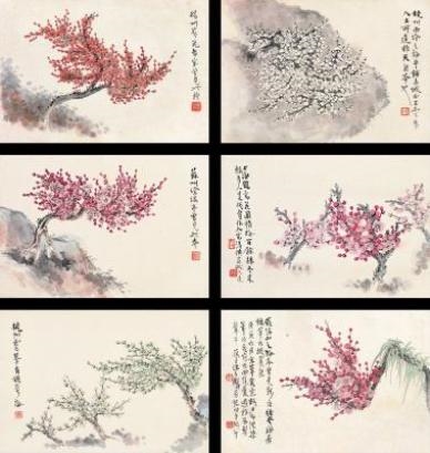 Plum Blossoms by Wang Jilin, 1950