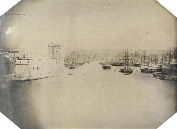 Vue du Port de Marseille by Charles-Isidore Choiselat, Stanislas Ratel, 1845