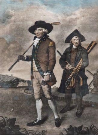 Artwork by B. Jenkins, The First Kiss, Made of Hand-coloured etching