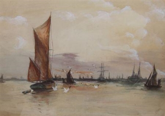 Shipping Scene - I. Morgan