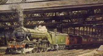 A3 Pacific No 60086 'Gainsborough' at Leeds City - R.G. Tetley
