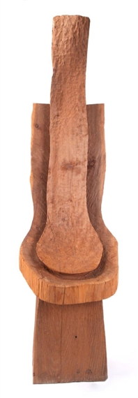 Red Throne by David Nash, 1989