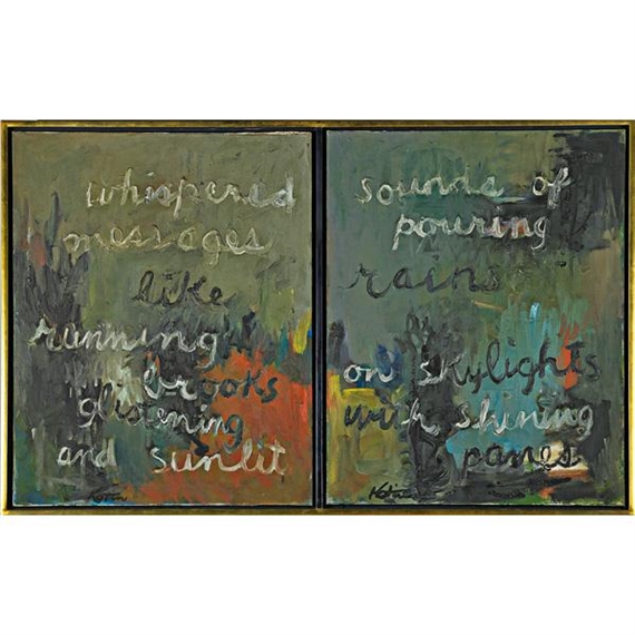 Untitled (Whispered Messages....) by Albert Kotin, circa  1960