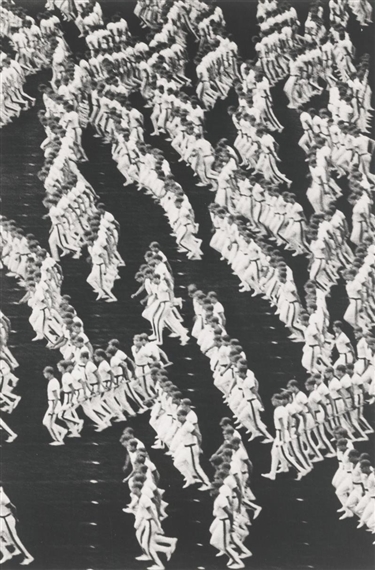 2 WORKS: SPARTAKIADA, MOSCOW (1959) & THE LEADER, SHOOTING AHEAD, MOSCOW (1957) by Lev Borodulin, printed before 1973