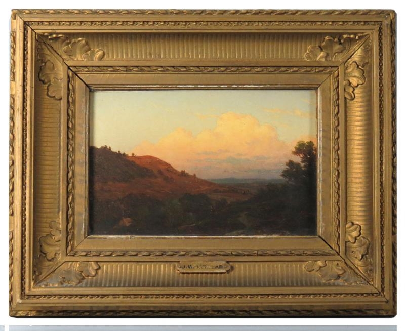 Landscape with distant mountains by John William Casilear