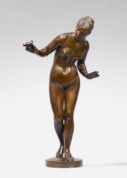 Female Nude with Oil Lamp - Julius Moser