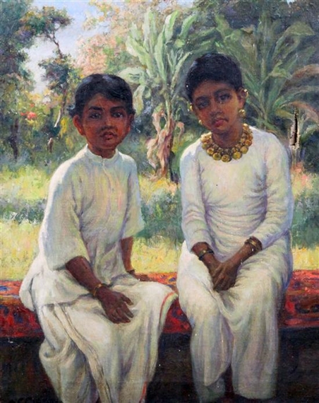 Brother and sister by Constance Copeman