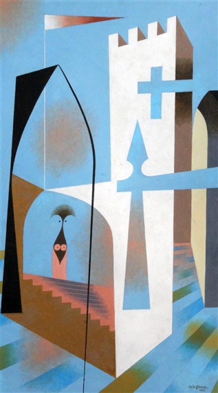 Lady in a Castle by Victor Reinganum, 1985