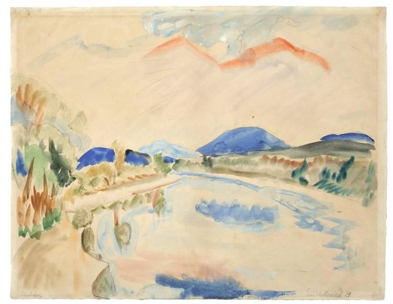 RHEINTAL by Erich Heckel, 1921