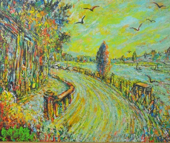 Bend in the Road by Charles Melohs, 1974