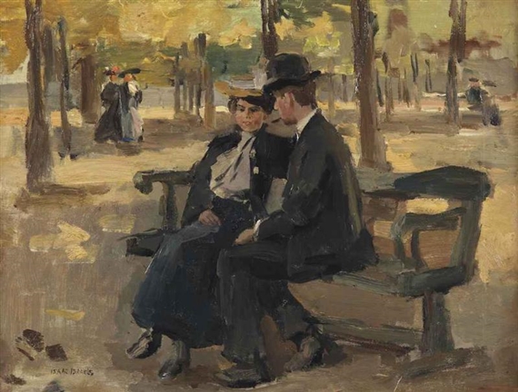 An afternoon in the Bois de Boulogne, Paris by Isaac Israëls
