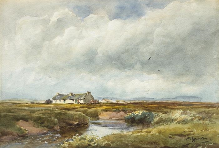 COTTAGES ON THE BOG by Wycliffe Egginton