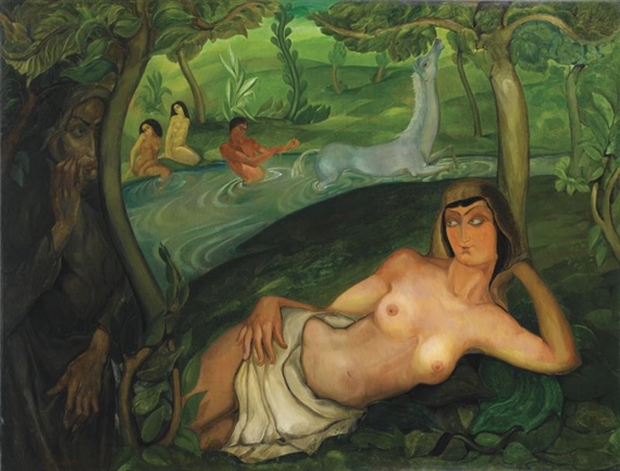 TEMPTATION by Lado Davidovich Gudiashvili , 1921