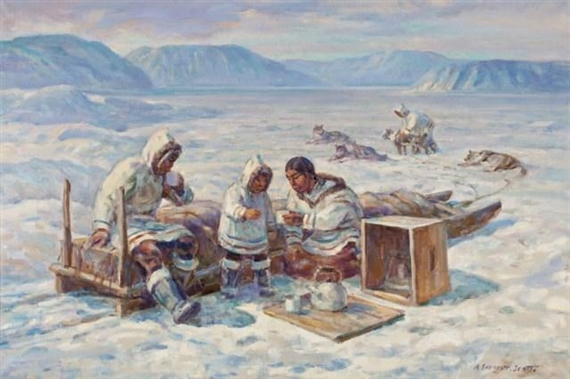 Adam Sheriff-Scott | Inuit Family, Baffin Island | MutualArt