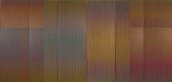 PHYSICHROMIE UBS ROUGE by Carlos Cruz-Diez, 1975