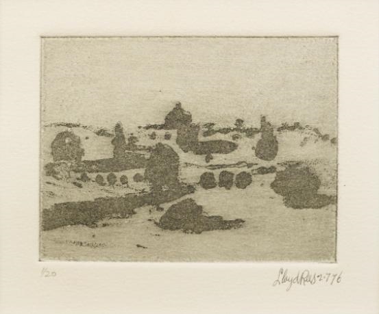 Untitled (Landscape) by Lloyd Rees, 1976