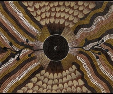 Wild Potato by Kaapa Tjampitjinpa, 1975