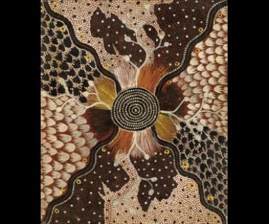 Wild Potato by Kaapa Tjampitjinpa, 1975