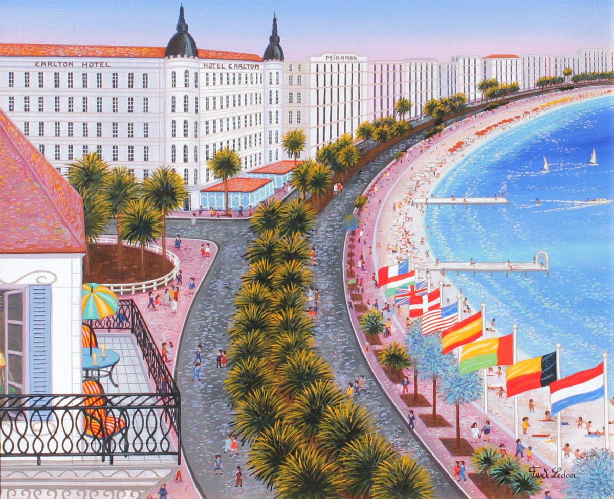 Artwork by Fanch Ledan, Festival de Cannes, Made of acrylic on canvas