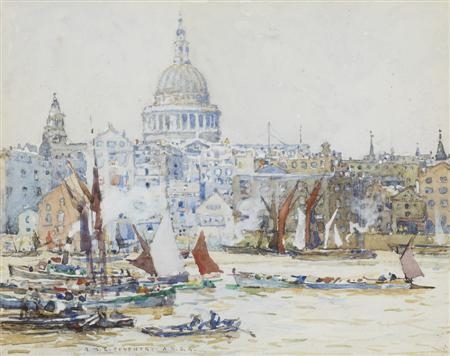 St. Paul's from the Thames by Robert McGown Coventry