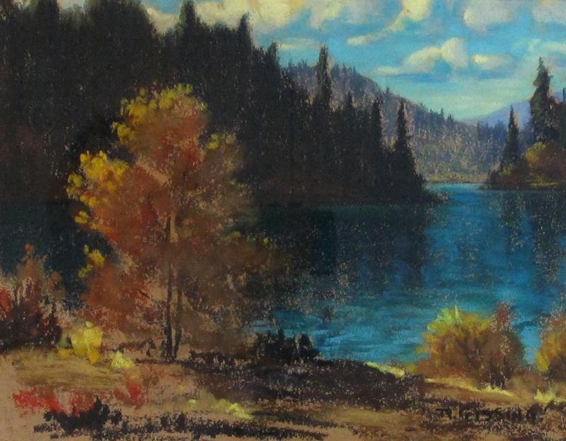 Artwork by Roland Gissing, AUTUMN FOLIAGE, Made of pastel on paper