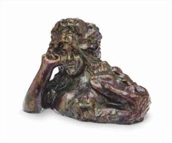 Artwork by Mikhail Vrubel, Spring, Made of cast earthenware with lustre glaze