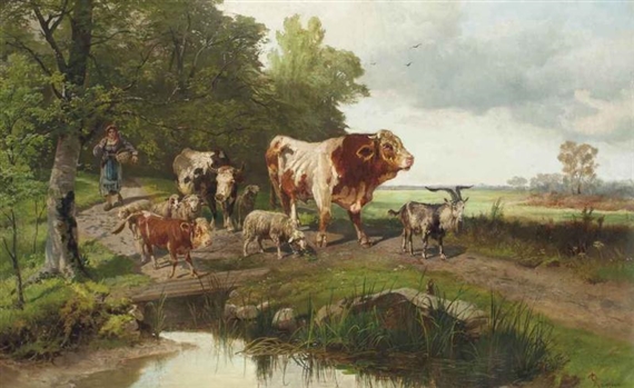 Gustav Ranzoni | The road home | MutualArt