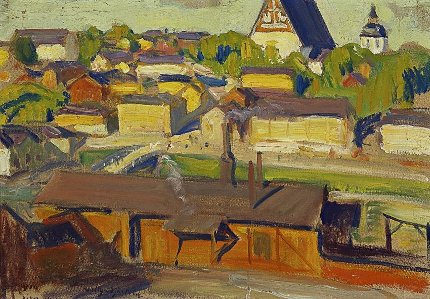 Artwork by Vilho Sjöström, Porvoo, Made of oil on canvas