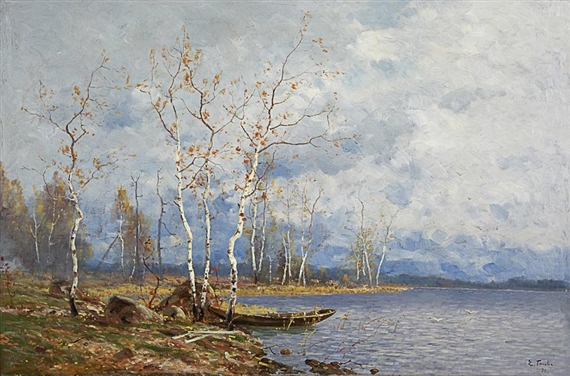 Syksyinen ranta by Eugen Taube, 1891