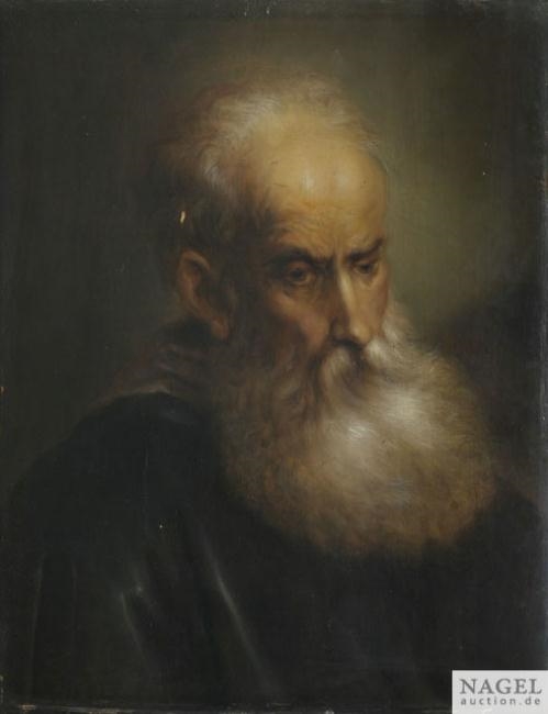 Portrait of a bearded man by Jan Lievens