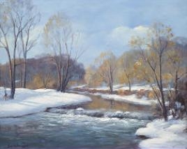Jordan Creek In Winter by John Emil Berninger