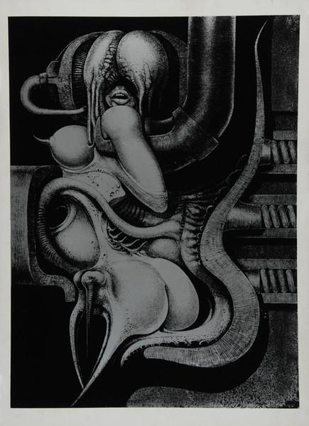H. R. Giger | Print from Biomechanoiden (1969) | MutualArt