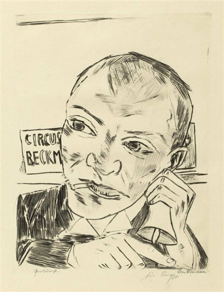 DER AUSRUFER (SELBSTBILDNIS) by Max Beckmann, 1921