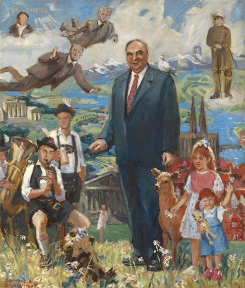 Study for the Painting "Chancellor" for the Magazine "Der Spiegel" by Vladimir Dubossarsky, Alexander Vinogradov, 1996