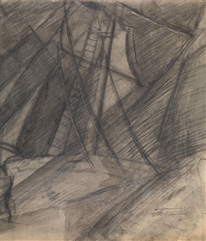 Study with Ship Masts - Vladimir Tatlin