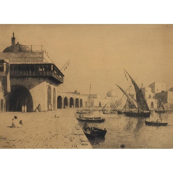 Admirality Quay by Lemuel D. Eldred, circa 1900