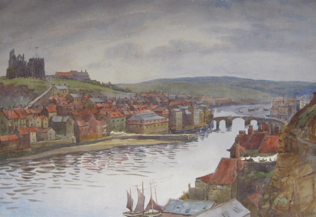 Artwork by J.W. Oddie, Whitby, Made of watercolour