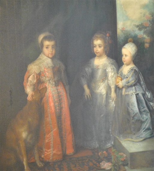 THE THREE CHILDREN OF CHARLES I by Anthony van Dyck