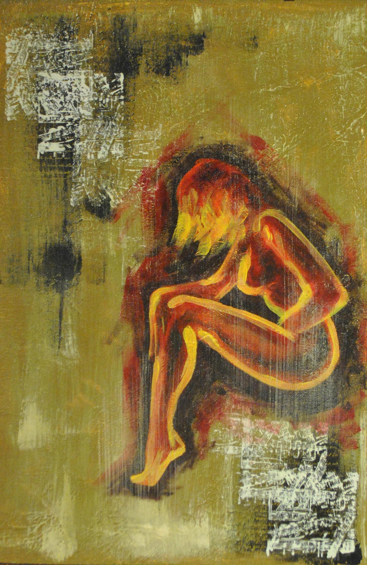 Artwork by Isabela Vasile, STAMPED I, Made of Acrylic mixed media on canvas