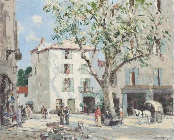 The market square by William Lee-Hankey