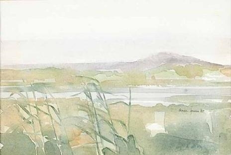 Reeds At Lagg by Denise Ferran, 1985